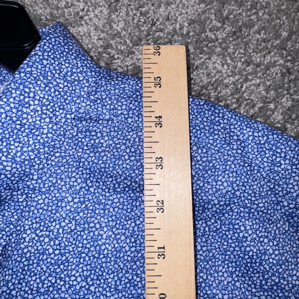 Roundtree & Yorke Gold Label Shirt Mens Stretch Non-Iron Blue 3XB NEW - Picture 7 of 8